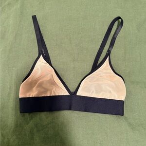 Negative Underwear Black and Nude Triangle Bralette